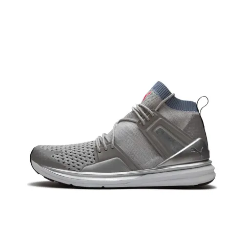 PUMA Bog Limitless FP Le X JAHAN Дышащий и Легкий MID Топ Беговые кроссовки Мужские Серые