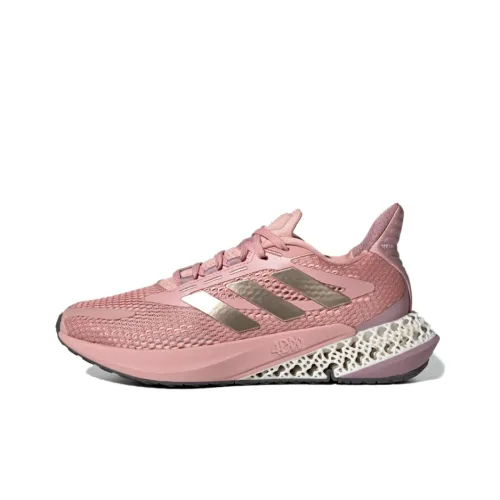 Adidas 4D FWD Pulse Устойчивые к истиранию низкие беговые кроссовки для женщин пыльно-розовые
