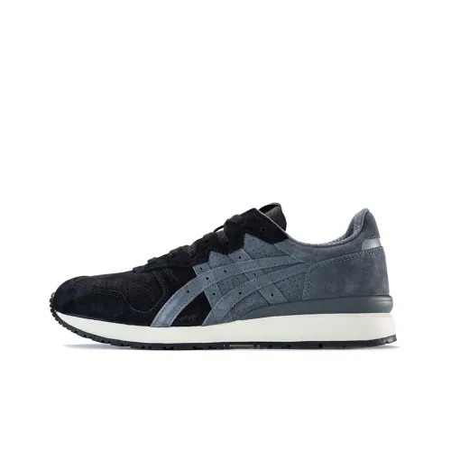 Onitsuka Tiger Ally Shock Absorbers Slip-Resistant Abrasion-Resistant Low-Top Беговые кроссовки Унисекс Угольно-черный