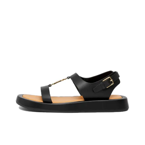 Burberry Monogram One Strap Sandals Women's