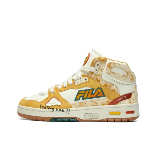 FILA FUSION Teratach MID Топ Повседневный Женский Желтый Белый
