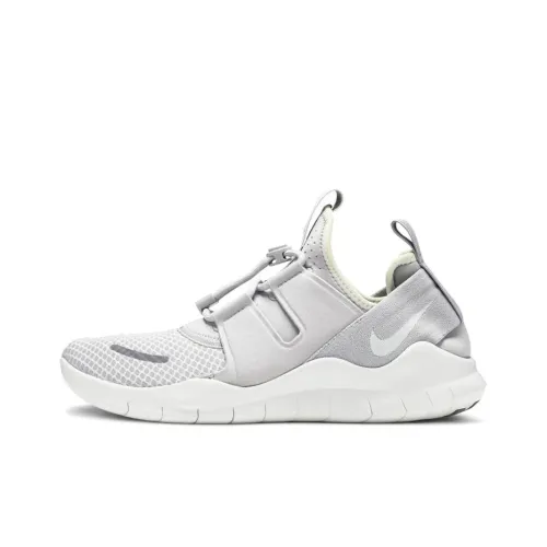 Nike Free RN Амортизирующие Шок Absorbers Противоскользящие Устойчивые к Износу Дышащие Низкие Топ Беговые кроссовки Мужские Серые