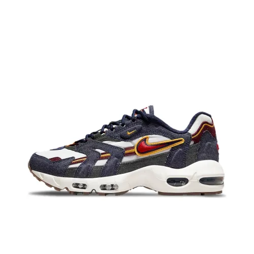 Nike Air Max 96 Low Топ Air Cushion Повседневные Беговые кроссовки Унисекс Джинсовый синий