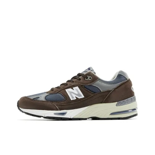 New Balance NB 991 Low Топ Повседневные Беговые Кроссовки Мужские Коричневые MADE In UK