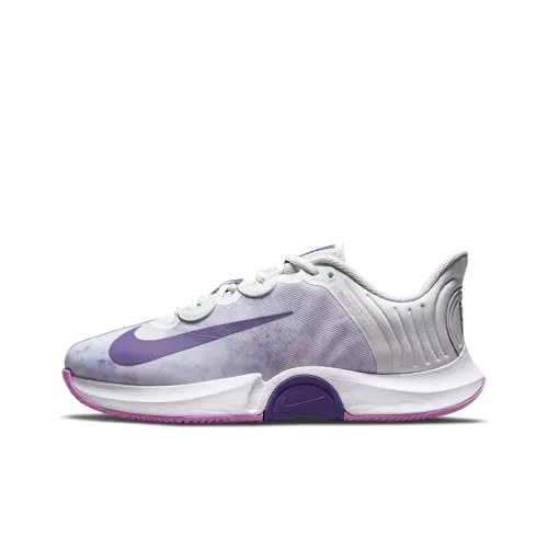 Nike Air Zoom GP Turbo Shock Absorbers Slip-resistant Abrasion-resistant Low-top Tennis Shoes Women's Gray Purple Найк Эйр Зум GP Турбо Шок Абсорберз Антислип Резистентный Абразионный Низкий Топ Теннисные Кроссовки Женские Серый Фиолетовый