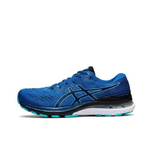 Asics Gel Kayano 28 Low Top Марафон Беговые кроссовки Мужские Синий Черный