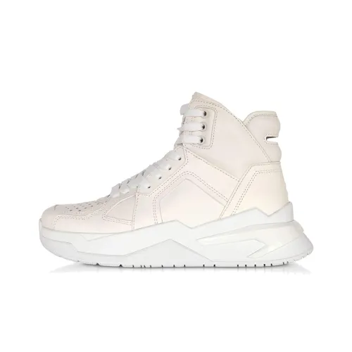 BALMAIN Высокий Топ Повседневная Обувь Женская Белая