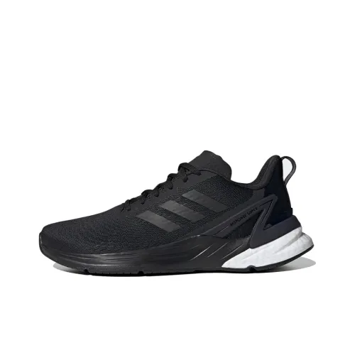 Adidas Response Super Slip Resistant Abrasion Resistant Легкий Низкий Топ Повседневные Беговые кроссовки Мужские Черные