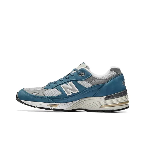 New Balance NB 991 Low Топ Повседневные Беговые Кроссовки Мужские Синие Серые С Нами в Великобритании