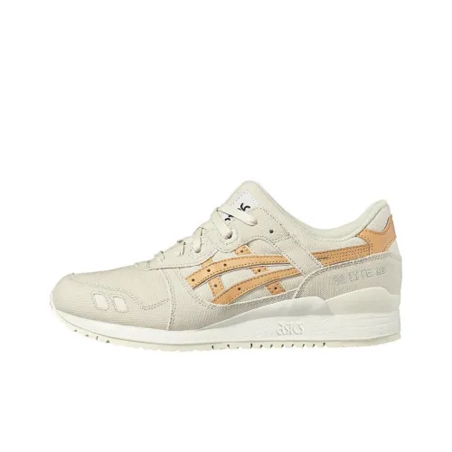 Asics Gel Lyte 3 Low Топ Беговые кроссовки Унисекс Экрю Желтый