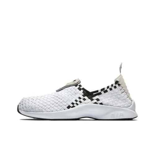 nike Вязаные ткани Низкий топ Повседневная обувь Мужская Белый Черный