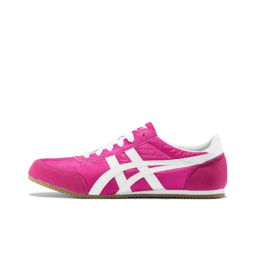 Onitsuka Tiger Track Trainer Амортизаторы Shock Absorbers Противоскользящие Устойчивые к истиранию Низкий топ Беговые кроссовки Унисекс Розовый Белый
