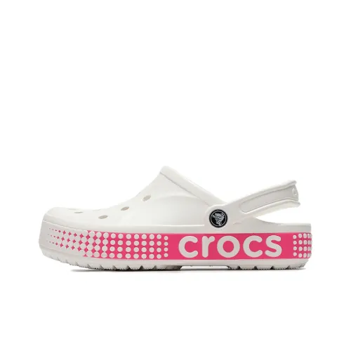 Crocs Classic Clog Sabo Унисекс Белый Розовый