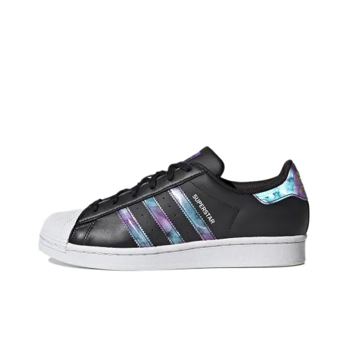Adidas Originals SUPERSTAR Low Топ Скейтборд Кроссовки Женские Черный Белый Фиолетовый