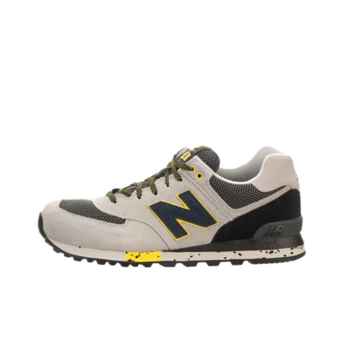 New Balance NB 574 Low Топ Беговые кроссовки Мужские Серый Черный