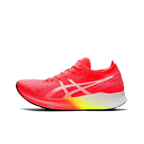 Asics Magic Speed 1,0 Устойчивые к истиранию Низкие Беговые кроссовки Женские Розовые