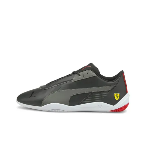 PUMA Scuderia Ferrari Легкий Низкий Топ Тренировочные Беговые Кроссовки Унисекс Черный Белый Красный