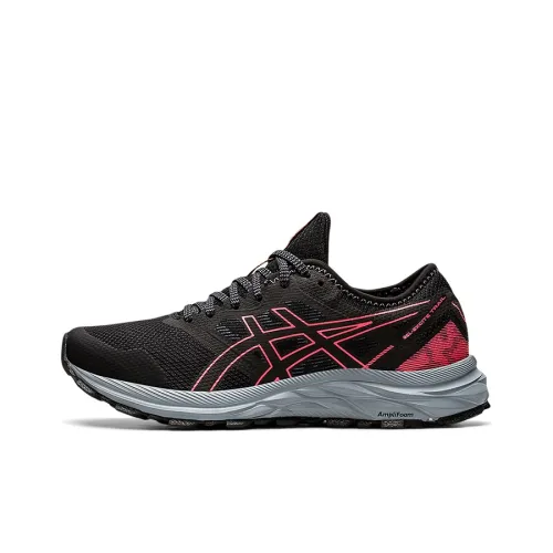 Asics Гель Excite Trail Устойчивые к истиранию Низкие Кроссовки для бега Женские Черные Красные