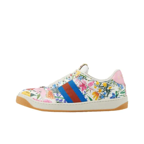 GUCCI Screener Потертый Обувь Низкий Топ Стильный Скейтбординг Женские Многоцветный