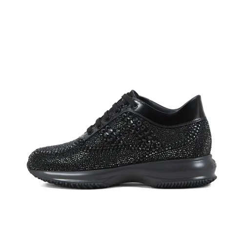 HOGAN Interactive Version Низкий Топ Повседневная Обувь Женская Черная