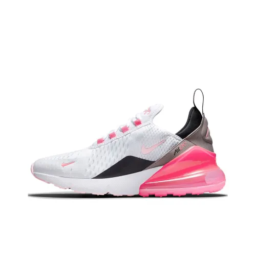 Nike Air Max 270 Low Беговые кроссовки Топ Женские Белые Черные Розовые
