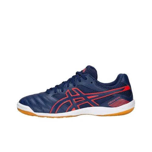 Asics Calcetto Аbrasion Resistant Низкие Беговые кроссовки для бега Унисекс Синий Красный