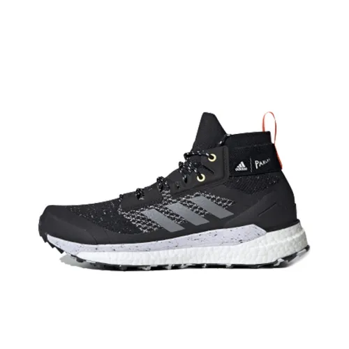 adidas Terrex FREE HIKER PARLEY Нескользящий Легкий Высокий Топ Походная обувь Мужская Черный Серый