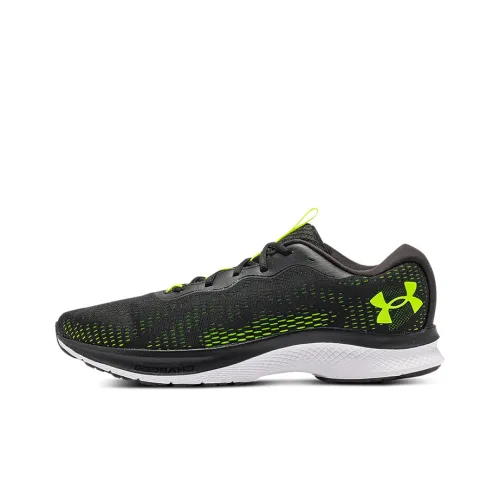 Under Armour Low Топ Повседневные Беговые Кроссовки Мужские Черные Зеленые