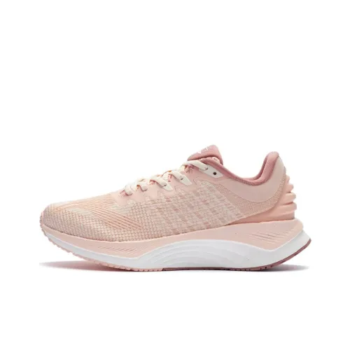 LINING Yueying Амортизаторы Шок-поглощающие Устойчивые к истиранию Низкий Топ Беговые кроссовки Женские Розовый Белый