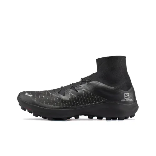 SALOMON Высокие кеды Trail для бега Мужские Черные