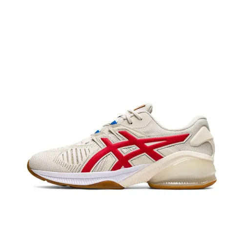 Asics Gel Quantum Infinity Jin Low Топ Беговые кроссовки Мужские Бежевый Белый Красный