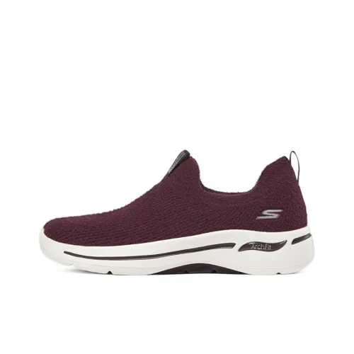 Skechers Go Walk Arch Fit Низкие Кроссовки Спортивные Женские Бордовые