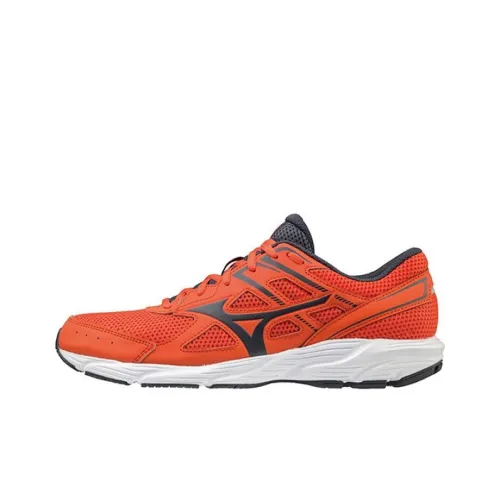 Mizuno Spark 6 Slip-Resistant Abrasion-Resistant Breathable Low-Top Running Shoes Men's Red Black Мицубо Спарк 6 Противоскользящий Устойчивый к Износу Дышащие Низкие Кроссовки для Бега Мужские Красный Черный
