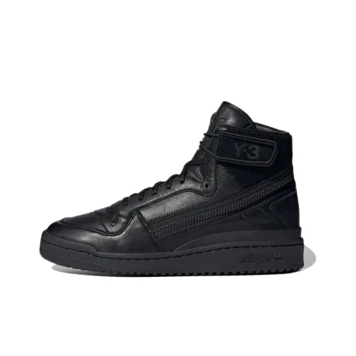 Y 3 FORUM Hi OG High Топ Стильные Скейтбординги Унисекс Чисто черный