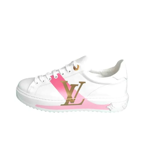 LOUIS VUITTON Time Out Low Топ Стильные Скейтбординги Женские Розовый