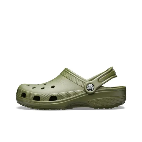 Crocs Classic Clog Пляжные сандалии 2 см Унисекс Армейский зеленый