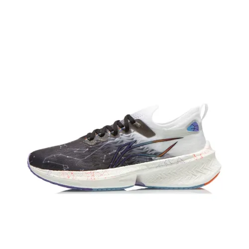 LINING Амортизация Устойчивый к истиранию Легкий Дышащий Низкий Топ Беговые кроссовки Женские Черный