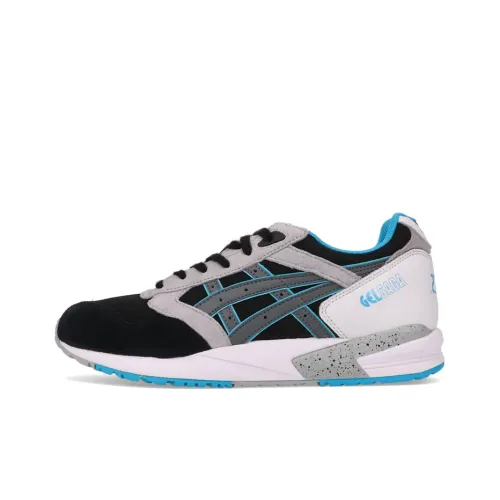 Asics Гель SAGA Устойчивый к истиранию Низкий Топ Беговые кроссовки Мужские Черный Серый