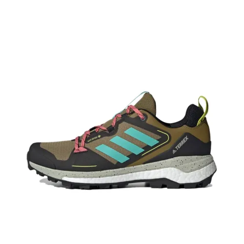 adidas Terrex Skychaser Gore Tex 2,0 Дышащий Низкий Топ Походная обувь Мужская Желтый Черный