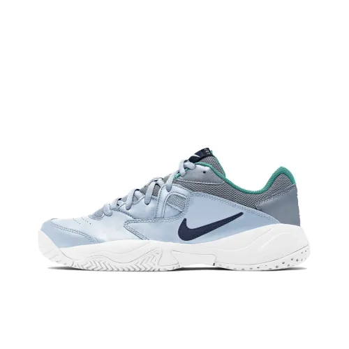 nike Court Lite 2 Амортизаторы Slip-resistant Низкий Топ Кроссовки для тенниса Женские Синий Серый