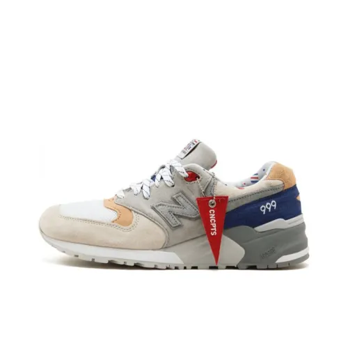 Concepts x New Balance NB 999 Low Топ Марафон Беговые кроссовки Мужской Серый Бежевый Синий Сделано в США