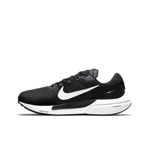 Nike Air Zoom Vomero 15 Амортизаторы Slip-resistant Abrasion-resistant Низкий топ Беговые кроссовки Мужской Черный Белый