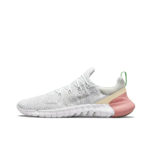 Nike Free Rn 5,0 Амортизация Противоскользящий Дышащий Верх Низкие Кроссовки для Тренировок и Беговых Кроссовки Мужские Экрю