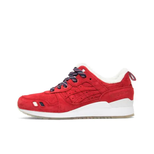 KITH x Asics Gel Lyte 3 Low Топ Беговые кроссовки Мужские Китайский Красный