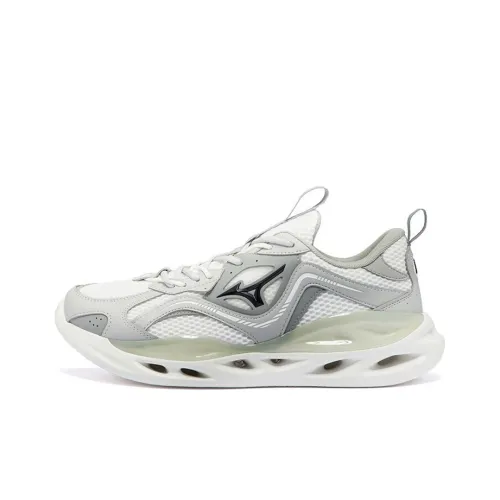 Mizuno KOI 1,5 Slip Резистентный к истиранию Дышащий Низкий Топ Повседневные Беговые кроссовки Унисекс Белый Серый