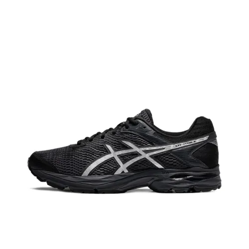 ASICS Гель FLUX 4 Устойчивый к истиранию Дышащие Низкие Кроссовки для Бега Мужские Черные