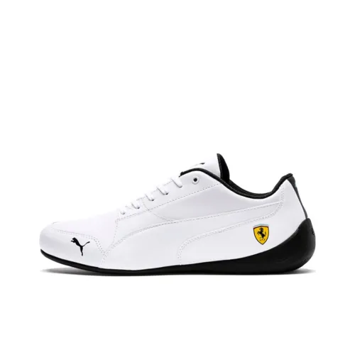 PUMA Ferrari Drift Cat 7 Slip-Resistant Abrasion-Resistant Low-Top Беговые кроссовки Мужские Белые
