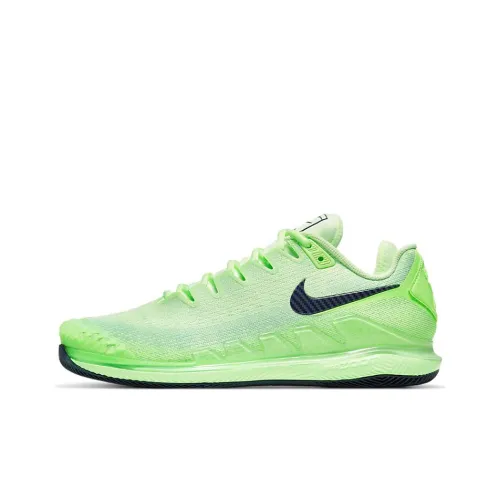 Nike Air Zoom Vapor X Shock Absorbers Slip-resistant Low Top Tennis Shoes Men's Green Найк Эйр Зум Вапор X Шок Абсорберз Слип-Резистентный Низкий Топ Теннисные Кроссовки Мужские Зеленые