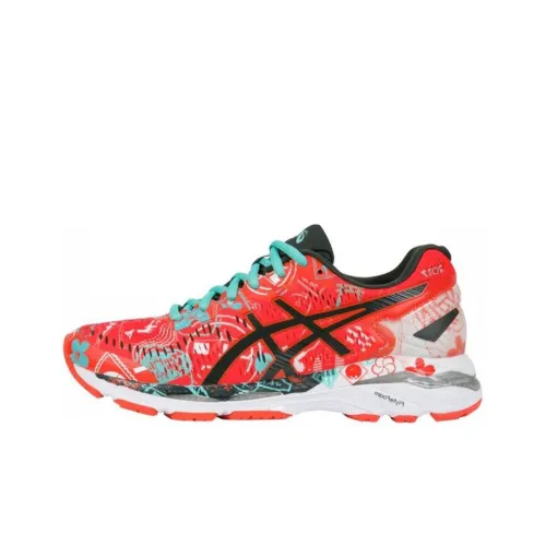 ASICS Гель Kayano 23 Low Топ Беговые кроссовки Женские Красный черный