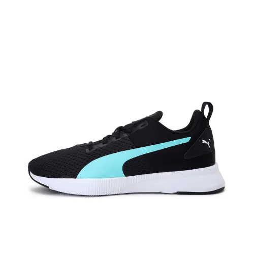 PUMA Flyer Runner Амортизация Противоскользящие Устойчивые к истиранию Баланс Низкий Топ Беговые кроссовки Женские Черный Синий